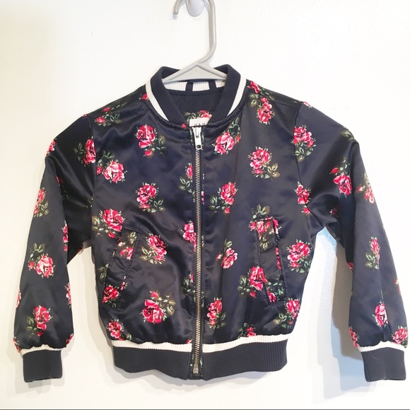 GAP Other - 🌿5for$15🌿 Gap Kids Navy Floral Bomber Jacket
